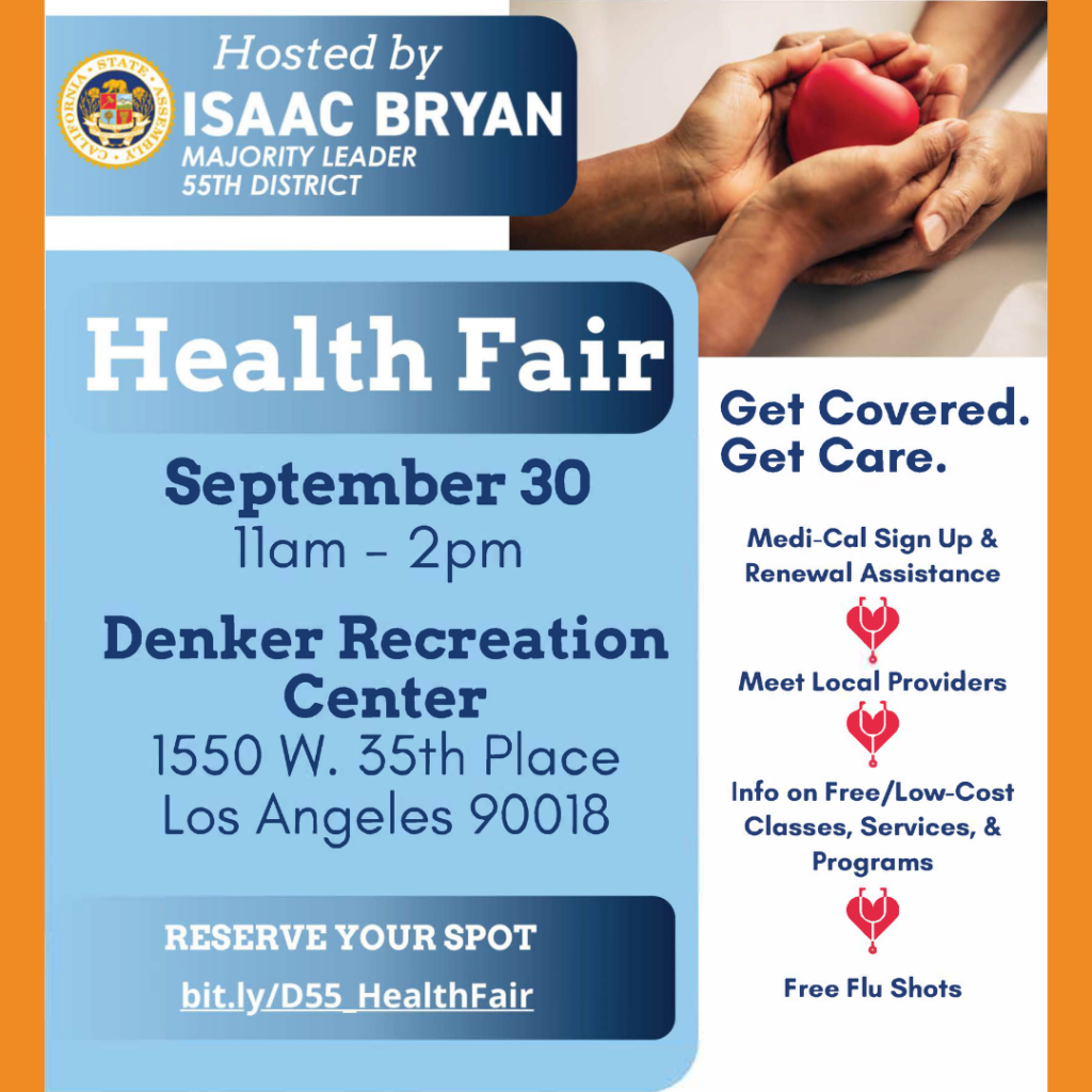 Community Health Fair on September 30, 2023 hosted by Isaac Bryan